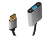 LogiLink Videoadapter 15cm Sort Grå