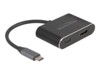 Delock Videoadapter 15cm Sort