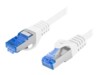 Lanberg CAT 6a Kabel med afskærmning med folie og kobberfletning (SFTP 20m Patchkabel Hvid RAL 9010