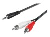 goobay AVK 118-0050 Audiokabel 50cm Sort