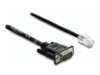 Delock Serielt kabel Sort