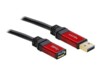 Delock Premium USB forlængerkabel 3m Sort
