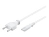 goobay Strømkabel 1.8m Hvid