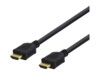 DELTACO HDMI-1015D HDMI-kabel med Ethernet 1.5m Sort