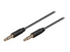 goobay AVK 182-0150 mini Audiokabel 1.5m Sort