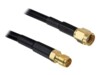 DeLOCK antenna extension cable RP-SMA 10m Forlængerkabel til antenne Sort