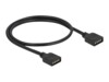 Delock RGB LED-forlængerkabel 30cm Sort