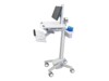 Ergotron StyleView EMR Cart LCD Pivot Vogn med hjul LCD display / tastatur / mus / CPU / notebook / stregkodescanner Op til 22'
