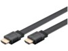 High Speed HDMI™ Flat Cable with Ethernet, 1.5 m, black