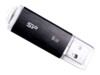 SILICON POWER Ultima U02 8GB USB 2.0 USB stick Sort Transparent