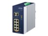 PLANET IP30 Ind 8-P 10/100/1000T 8-porte Gigabit Ethernet