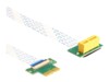 Delock Riser Card PCI Express x1 male to x1 slot 90° angled with FPC cable 30 cm
