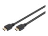 DIGITUS HDMI-kabel med Ethernet 1m Sort