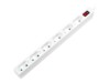 LogiLink Stikdåse 6-stik 15A Hvid 1.5m
