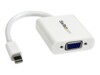 StarTech.com Mini DisplayPort to VGA Adapter - White - 1080p - Thunderbolt to VGA Monitor Adapter - Mini DP to VGA Converter (MDP2VGAW) Video transformer