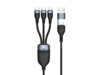 Conceptronic ETTA06B15C USB A/USB C 3 x USB C 1,5m Sort