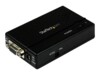 StarTech.com High Resolution VGA to Composite (RCA) or S-Video Converter - PC to TV Video Adapter - 1600x1200 RGB to TV (VGA2VID) Video transformer