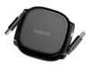 USB 2.0 Type-C cable, C/M to C/M, retractable, 480 Mbps, 60W, black, 1 m