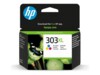 HP 303XL High Yield Tri-color Original Cyan, Magenta, Gul