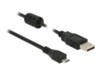 Delock USB-kabel 3m Sort