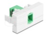 Delock Easy 45 Module SC Simplex female to SC Simplex female with laser protection flip inside green / white
