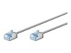 goobay CAT 6a U/UTP, Unshielded 15cm Patchkabel Grey
