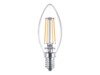 Philips LED Classic Candle LED-filament-lyspære 4.3W F 470lumen 2700K Varmt hvidt lys