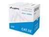 Lanberg CAT 5e Ikke afskærmet parsnoet (UTP) 305m Bulkkabel Pantone cool gray 5C