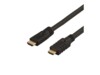 DELTACO HDMI han -> HDMI han 25 m Sort