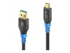 PureLink FlexInstall Series USB 3.2 Gen 1x1 USB Type-C kabel Sort