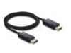 Delock DisplayPort kabel 1m Sort