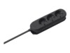 BACHMANN Smart Stikdåse 3-stik Sort 5m