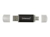 Intenso Twist Line 64GB USB 3.2 Gen 1 / USB-C USB stick Sort