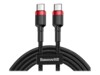 Baseus Cafule USB Type-C kabel 1m Sort Rød