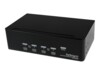 StarTech.com 4-Port Dual KVM Switch with Audio for DVI Computers - Built-in USB Hub (SV431DD2DUA) KVM / audio / USB switch