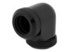 CORSAIR Hydro X Series XF Hardline 90° 12mm OD Vinklet fitting til flydende kølesystem 2-pack Sort