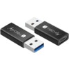 TECHLY Adapter USB-A M auf USB-C F USB 3.0 schwarz