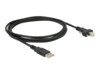 Delock USB-kabel 2m Sort