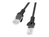 Lanberg CAT 5e Ikke afskærmet parsnoet (UTP) 25cm Patchkabel Sort RAL 9004