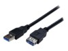StarTech.com 2m Black SuperSpeed USB 3.0 Extension Cable A to A - Male to Female USB 3.0 Extender Cable - USB 3.0 Extension Cord - 2 meter (USB3SEXT2MBK) USB forlængerkabel 2m Sort