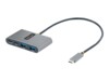 StarTech.com 4-Port USB-C Hub with 100W Power Delivery Pass-Through Charging, 2x USB-A + 2x USB-C, 5Gbps, USBC Hub w/ 1ft (30cm) Long Cable, Portable Laptop USB Type-C to USB-A/C Hub - USB 3.0 Expansion Hub (5G2A2CPDB-USB-C-HUB) Grå