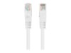 Lanberg CAT 6 U/UTP, Unshielded 50cm Patchkabel Hvid RAL 9010