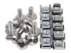 StarTech.com M6 Screws and Cage Nuts - 100 Pack - M6 Mounting Screws and Cage Nuts for Server Rack and Cabinet - Silver (CABSCREWM62) Skruer og møtrikker for rack