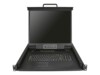 StarTech.com Rackmount KVM Console w/ Cables - Integrated KVM w/ 19' LCD - 1U LCD KVM Drawer 50000 MTBF - USB VGA Support KVM-konsol