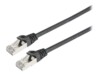 Prokord CAT 6 Foldet uskærmet snoet par (F/UTP) 50cm Netværkskabel Sort
