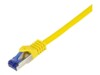 LogiLink Professional Ultraflex CAT 7 (kabel)/CAT 6a (stikforbindelser) S/FTP 50cm Patchkabel Yellow RAL 1018