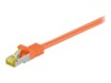 goobay CAT 7 SFTP, PiMF 25m Patchkabel Orange