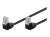goobay CAT 5e Foldet uskærmet snoet par (F/UTP) 5m Patchkabel Sort
