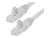 StarTech.com 3m LSZH CAT6 Ethernet Cable, 10 Gigabit Snagless RJ45 100W PoE Network Patch Cord with Strain Relief, CAT 6 10GbE UTP, Grey, Individually Tested/ETL, Low Smoke Zero Halogen - Category 6 - 24AWG (N6LPATCH3MGR) CAT 6 Ikke afskærmet parsnoet (UT