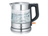 SEVERIN Elkedel 1liter 2.2kW Glas/rustfrit stål/sort
